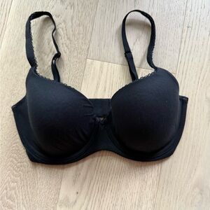 Body By Victoria 32DDD Black Bra